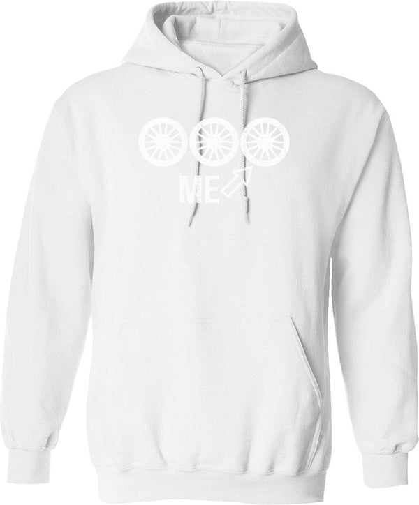 3rd Wheel Graphics. Funny Graphic Hoodie - Sarcastic Humor Graphic Hoodie - White