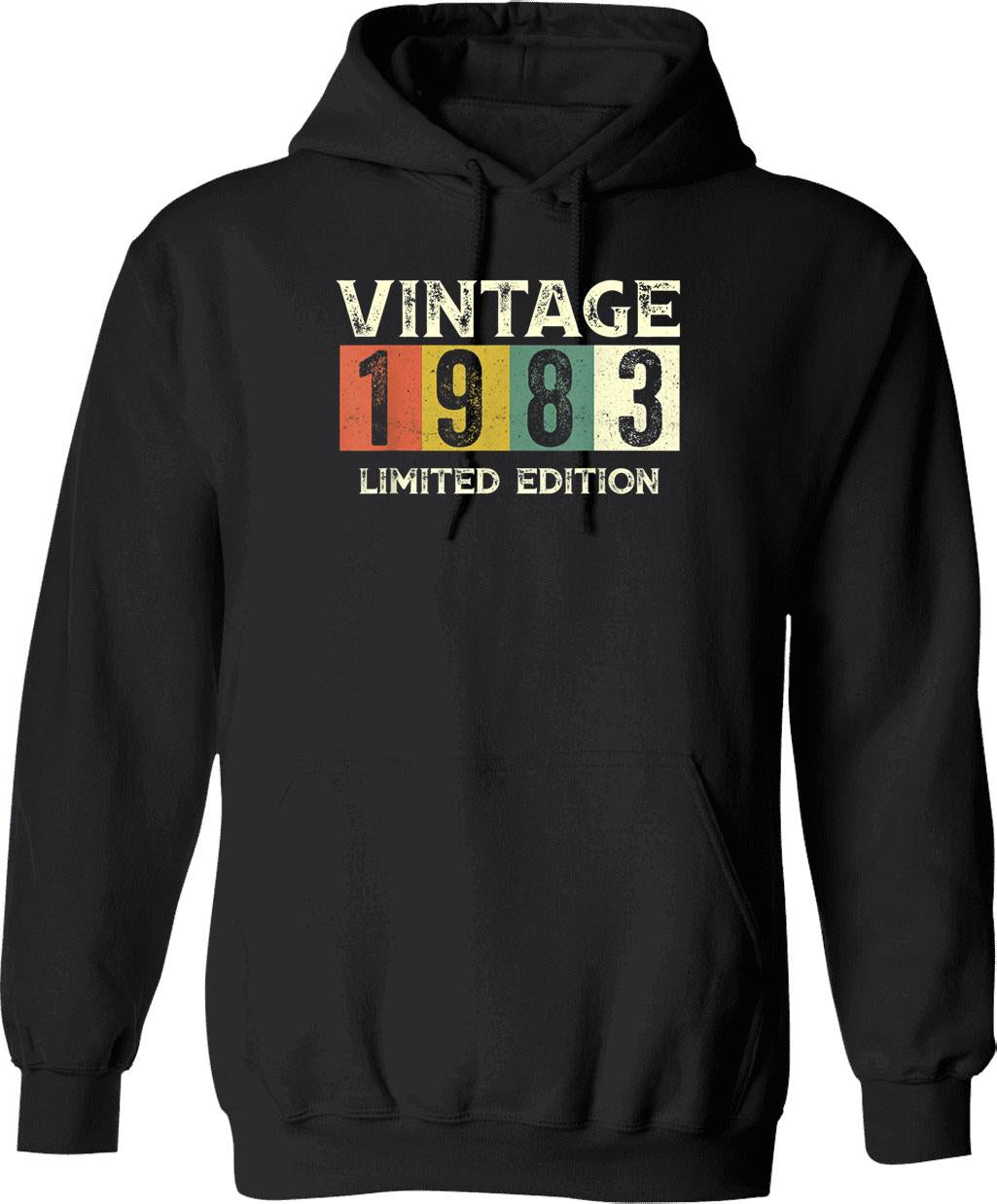 40 Year Old Vintage 1983 Classic Car 40th Birthday Gifts Hoodie - Black
