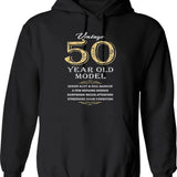 50th Birthday Gift - Fun Cheeky Birthday Ideas Hoodie - Black