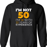 50th Funny Man Woman 50 Years Party Hoodie - Black