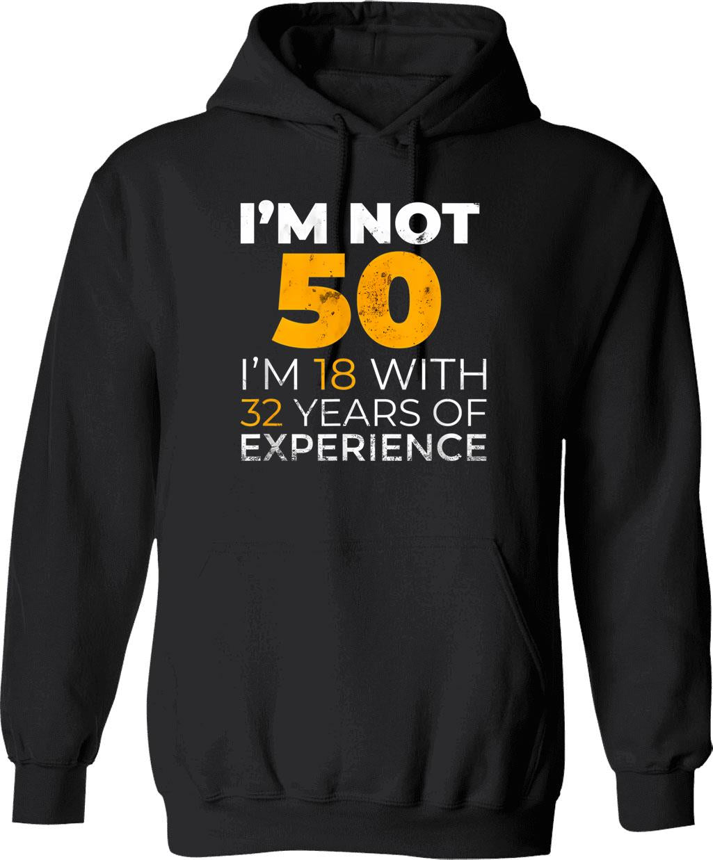 50th Funny Man Woman 50 Years Party Hoodie - Black