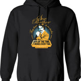 60 Of The Time Hoodie - Retro Graphic Pullover Hoodie for Men & Women - Black