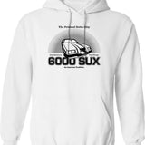 6000 Sux Hoodie - Retro Graphic Pullover Hoodie for Men & Women - White