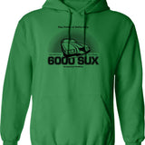 6000 Sux Hoodie - Retro Graphic Pullover Hoodie for Men & Women - Green
