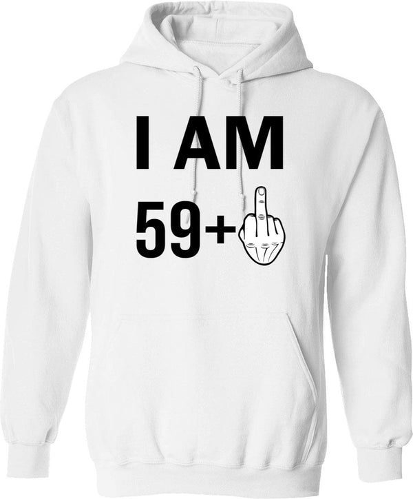 60th Birthday Funny Sarcastic Rude Offended Saying Gift For Grandpa Grandma Hoodie - White