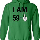 60th Birthday Funny Sarcastic Rude Offended Saying Gift For Grandpa Grandma Hoodie - Green