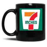 7 Inches Funny 7 11 Parody Black Coffee Mug, Gift Coffee Mug