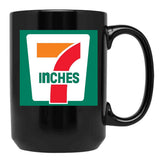 7 Inches Funny 7 11 Parody Black Coffee Mug, Gift Coffee Mug