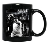 8 Ball Mjg Design Black Coffee Mug, Gift Coffee Mug - Black