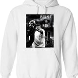 8 Ball Mjg Design Graphic Pullover Hoodie - White