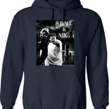 8 Ball Mjg Design Graphic Pullover Hoodie - Navy