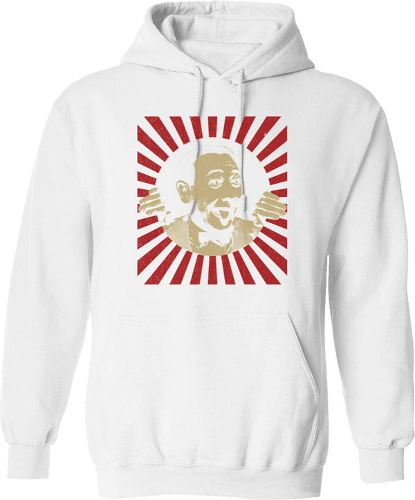 80s Movie Vintage Funny Hoodie - Retro Graphic Cosy Pullover - White