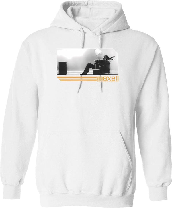 80x27 S Retro Cassette Ad Classic Hoodie - White