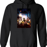 9 Movie Fanart Hoodie - Retro Graphic Pullover Hoodie for Men & Women - Black