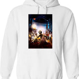 9 Movie Fanart Hoodie - Retro Graphic Pullover Hoodie for Men & Women - White