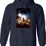 9 Movie Fanart Hoodie - Retro Graphic Pullover Hoodie for Men & Women - Navy