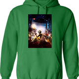 9 Movie Fanart Hoodie - Retro Graphic Pullover Hoodie for Men & Women - Green