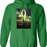 9 Poster Hoodie - Retro Graphic Pullover Hoodie for Men & Women - Green