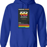90s Memories Vhs Hoodie - Retro Graphic Pullover Hoodie for Men & Women - Blue