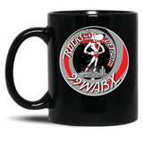 99 Wabx Rocks Detroit Retro Radio Station Design Black Coffee Mug, Gift Coffee Mug