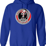 99 Wabx Rocks Detroit Retro Radio Station Design Graphic Pullover Hoodie - Blue