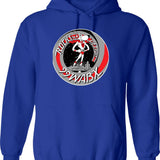99 Wabx Rocks Detroit Retro Radio Station Design Hoodie - Blue