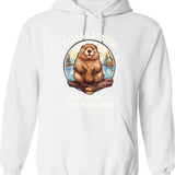 A Clean Beaver Always Gets More Wood Hoodie - White