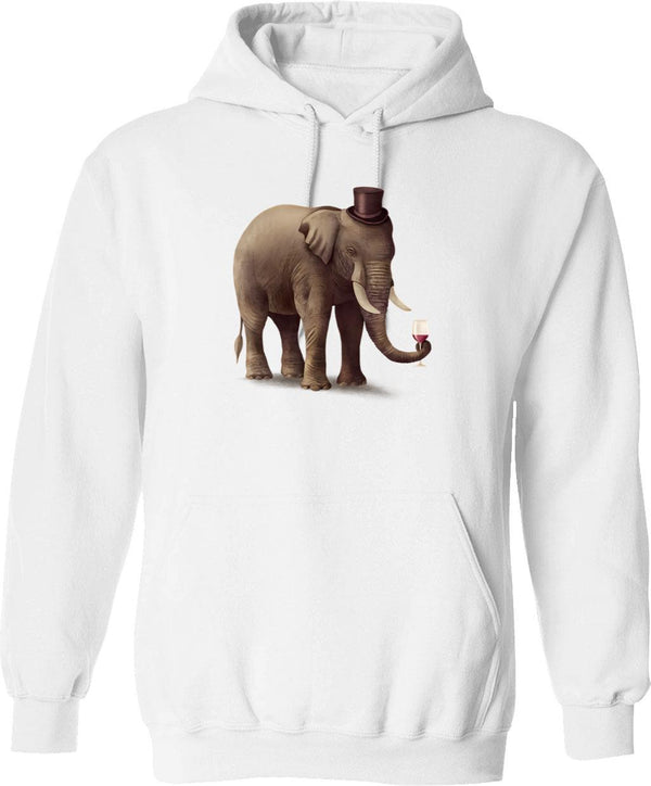 A Fine Vintage Hoodie - Retro Graphic Cosy Pullover - White