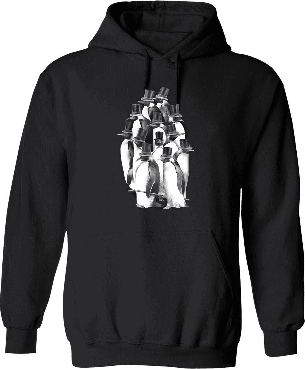 A Gathering Of Gentlemen Hoodie - Retro Graphic Pullover Hoodie for Men & Women - Black