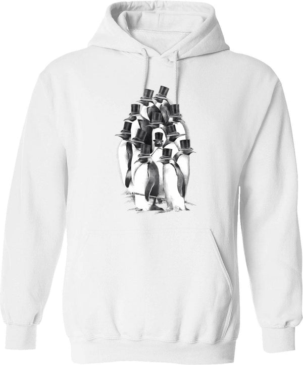 A Gathering Of Gentlemen Hoodie - Retro Graphic Pullover Hoodie for Men & Women - White
