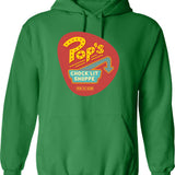 A Place To Ketchup... Hoodie - Retro Graphic Pullover Hoodie for Men & Women - Green