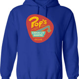 A Place To Ketchup... Hoodie - Retro Graphic Pullover Hoodie for Men & Women - Blue