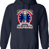 A Salute To All Nations But Mostly America Fireworks Extravaganza Graphic Pullover Hoodie - Navy