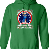 A Salute To All Nations But Mostly America Fireworks Extravaganza Graphic Pullover Hoodie - Green