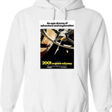 A Space Hoodie - Retro Graphic Pullover Hoodie for Men & Women - White