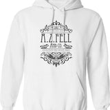 A.z Feel Hoodie - Retro Graphic Pullover Hoodie for Men & Women - White