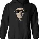 Aaliyah Sunglasses Hoodie - Retro Graphic Pullover Hoodie for Men & Women - Black