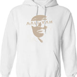 Aaliyah Sunglasses Hoodie - Retro Graphic Pullover Hoodie for Men & Women - White