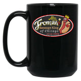 Abe Froman Sausage King Worn Oval Black Coffee Mug, Gift Coffee Mug - Black