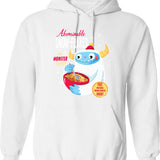 Abominable Snowflakes Hoodie - Retro Graphic Pullover Hoodie for Men & Women - White