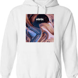 Abstract Cover Hoodie - Retro Graphic Pullover Hoodie for Men & Women - White