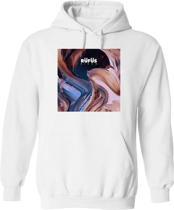 Abstract Cover Hoodie - Retro Graphic Pullover Hoodie for Men & Women - White