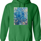 Abstract Study 98 Hoodie - Retro Graphic Pullover Hoodie for Men & Women - Green