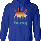 Accounting Pun Lifo The Party Hoodie - Retro Graphic Pullover Hoodie for Men & Women - Blue
