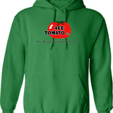 Ace Tomato Company Hoodie - Retro Graphic Pullover Hoodie for Men & Women - Green
