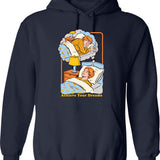 Achieve Your Dreams (1) Hoodie - Retro Graphic Pullover Hoodie for Men & Women - Navy