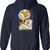 Achieve Your Dreams Hoodie - Retro Graphic Pullover Hoodie for Men & Women - Navy