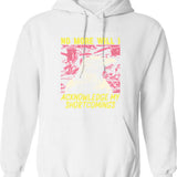 Acknowledge My Shortcomings Crow Hoodie - Retro Graphic Pullover Hoodie for Men & Women - White