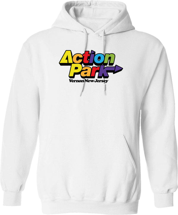Action Park Vernon New Jersey Vintage Hoodie - White