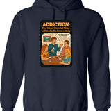 Addiction The Most Painful Way To Become Interesting Hoodie - Navy